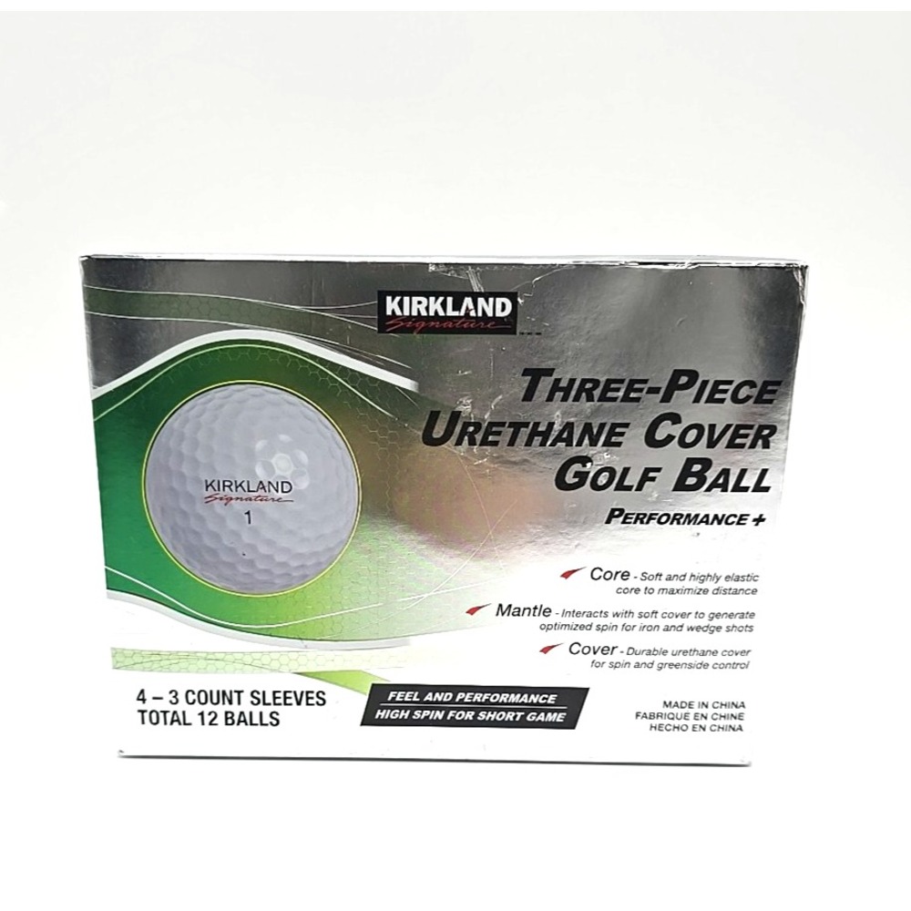 Kirkland Signature Costco Golf Ball Three Piece Urethane Cover‎ Total 12 Balls